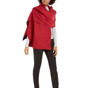 Calvin Klein Double Faced Pleated Blanket Scarf